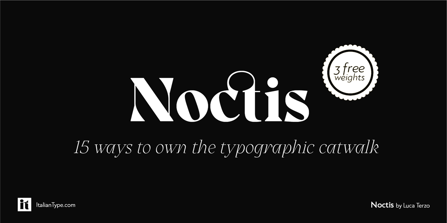 Noctis Font preview